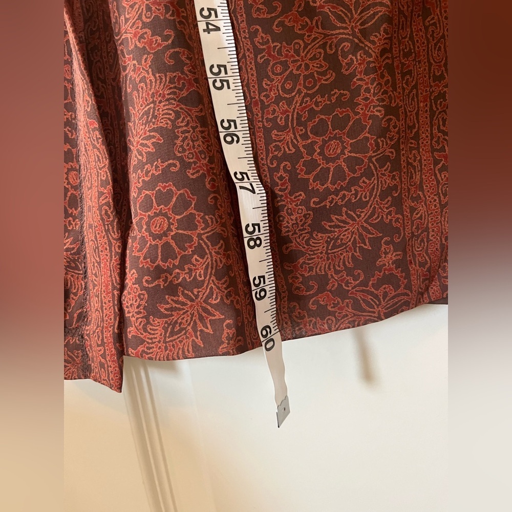 Lane Bryant Designs & Co. Light Brown Patterned Maxi Length Dress Size 24W - Picture 5 of 13